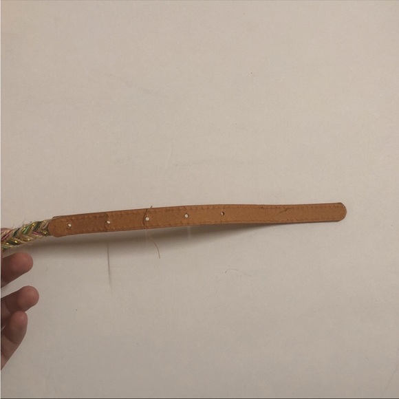 Skinny Medium Belt With Braid Pattern - Picture 4 of 5